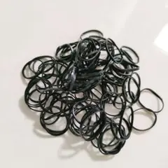 黒 ヘアゴム 100個 ベビー キッズ 髪ゴム