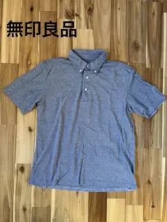 無印良品 鹿の子編み半袖ポロシャツ Lサイズ