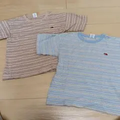 Fruit of the Loom ボーダーTシャツ 2枚セット　双子のサムネイル