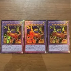 遊戯王 黄金狂エルドリッチ レリーフ　3枚セット