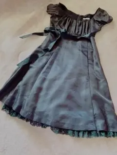 LEST ROSE 上品なネイビー　プリンセスワンピース