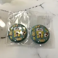 【りか様専用ページ】けろっぴ刺繍缶バッジ×2