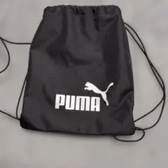 PUMA ブラック ドローストリングバッグ