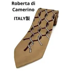 ロベルタディカメリーノ ネクタイ イタリア製 ピュアシルク 521215