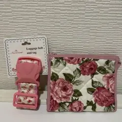 新品　お花カバンベルト　お花ポーチ　2点セット