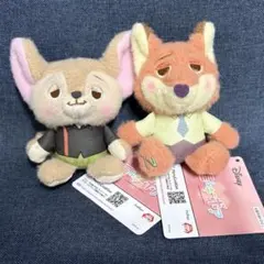 ズートピア ミルキーボアマスコット ニック&フィニック