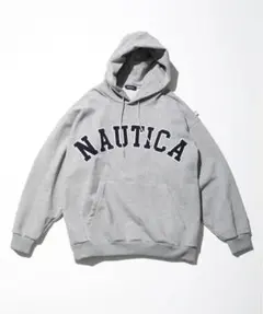NAUTICA グレー フード付きパーカー