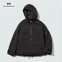 UNIQLO ハイブリッドダウンオーバーサイズパーカ　S 黒　YK0490