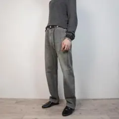 H.R.MARKET ブラックデニム ジーンズ 色落ち ストレート/IW426