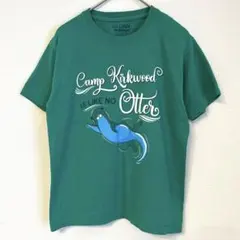 ギルダン カワウソ Ｔシャツ クルーネック 半袖 M緑 綿混 アウトドアのサムネイル