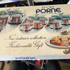 PORNE 티 세트 피오네 컵 & 접시