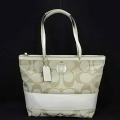 【超美品】COACH コーチ シグネチャートートバック  早い者勝ち！