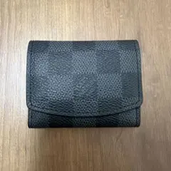Louis Vuitton LVブラック ダミエ カフスケース
