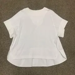 ebure エブール　メッシュ　Tシャツ　カットソー　メッシュ　白のサムネイル