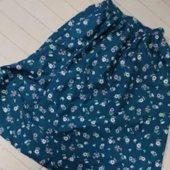 earthmusic&ecology　フレアロングスカート