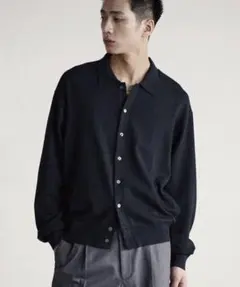 WYM T/C BASIC KNIT SHIRT CARDIGAN