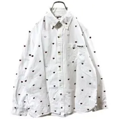 Mark Gonzales ハート柄 長袖シャツ サイズL コットンシャツのサムネイル