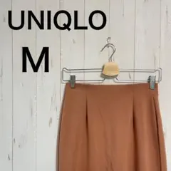 【ユニクロ】ストレッチダブルフェイススリットスカート　カジュアル　スタイルアップ