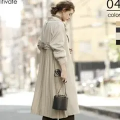 titivate バックプリーツライトトレンチコート