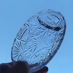 昭和レトロ　ガラス　仕切り皿③