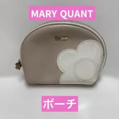 ★マリークワント★花形装飾のピンクポーチ★