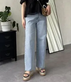【MOMO】ストレッチスリムストレートデニムのサムネイル