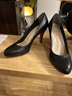 【美品】22.5㎝ KariAng カリアング レザーパンプス プラットブラック