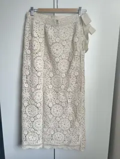 FREAK'S STORE アイボリー レースレイヤードスカート