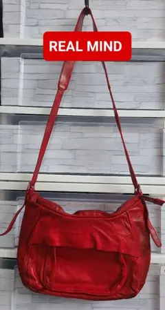 《REAL MIND ・リアルマインド》本革  ゴード製品 ムラ染めショルダー