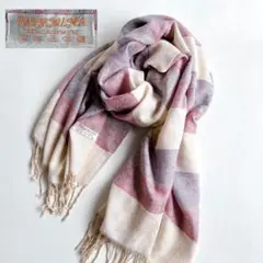 PASHMINA パシュミナ　100% カシミヤ　ストール　大判　ゾウ柄