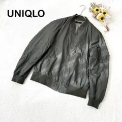 【UNIQLO ユニクロ】MA-1 スタイルブルゾン オリーブグリーン 緑