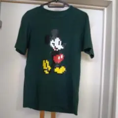 UNIQLO ミッキーマウス Tシャツ XS ダークグリーン