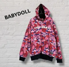 BABYDOLL 大人 パーカー ピンク 新品未使用 ユニセックス 王冠ロゴ