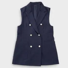 ANAYI 黒 ダブルブレスト ロングジレ ANAYI 黒 ダブルブレスト ロングジレ ジレ|アウター|商品一覧