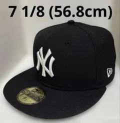 NEWERA 59FIFTY ニューヨーク・ヤンキース 7 1/8 ブラック✨️