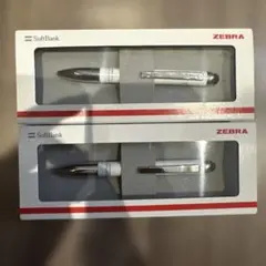 2本セット SoftBank ZEBRA タッチペン付きボールペン