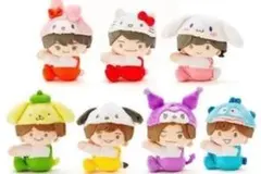 なにわ男子 サンリオコラボ クリップマスコット 7点セット