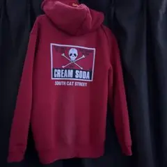 ロ*ズ様 CREAM SODA ジップアップパーカー Lサイズ レッド クリームのサムネイル