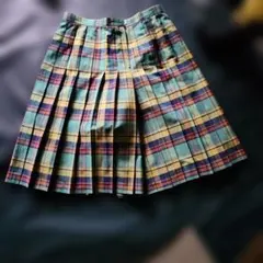 00's vintage chateau チェック柄 プリーツスカート Y2K