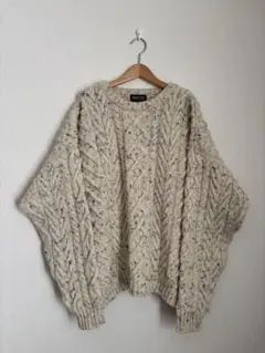 【肉厚】Lands' End 90s ケーブルニットセーター ランズエンド