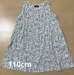 COMME CA ISM 花柄ノースリーブワンピース　110cm