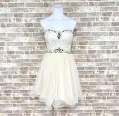 ドレス dazzy Queen ミニドレス  発表会 イベント 背中編込みリボン