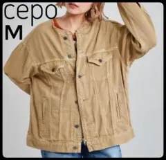 ✴︎cepo✴︎ノーカラー デニムジャケット✴︎M✴︎