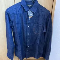 COMME CA MEN ダークブルー デニムシャツ M