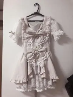 LIZLISA リズリサ　フロントカシュクールBIGリボン ピンク