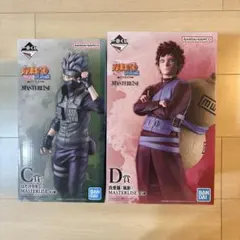 一番くじ NARUTO疾風伝 C賞カカシ D賞我愛羅 未開封セット おまけ付きのサムネイル
