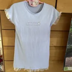 ワンピース ユニコーン ワンポイント 130cm 半袖 フレンチスリーブ