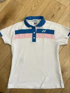 YONEX ポロシャツ ホワイト/ブルー/ピンク