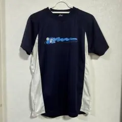 ASICS アシックス バボちゃん バレーボール Tシャツ ネイビー Mサイズ