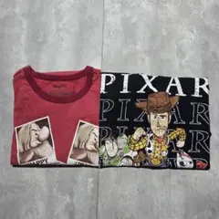 人気キャラT Disney PIXAR Tシャツ 2枚セット Toy Story